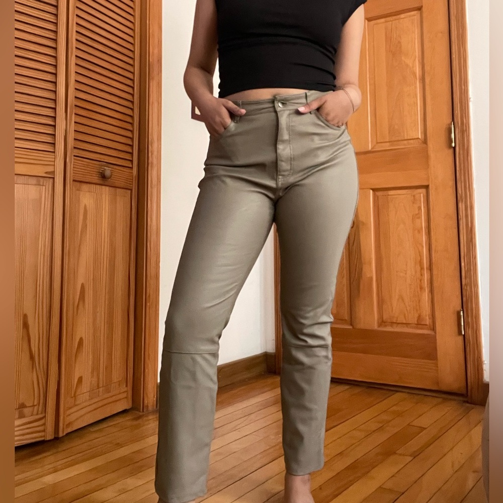 Leather/pleather pants